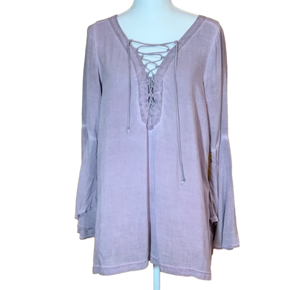 Rock & Republic Boho Lace Up Tunic Size M - EUC